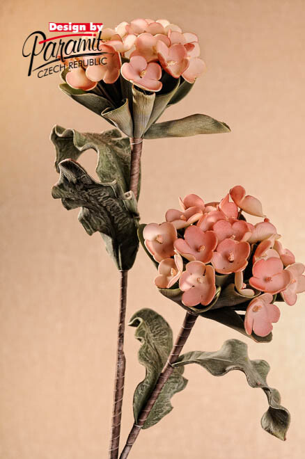 Dekorativní květina 3-151 broskvová