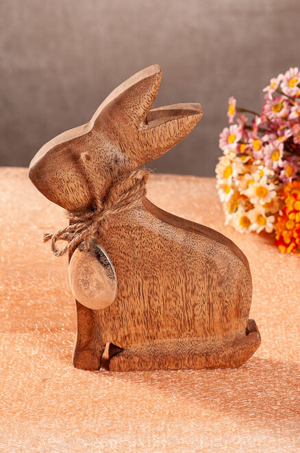 Dřevěný zajíc B 20 cm