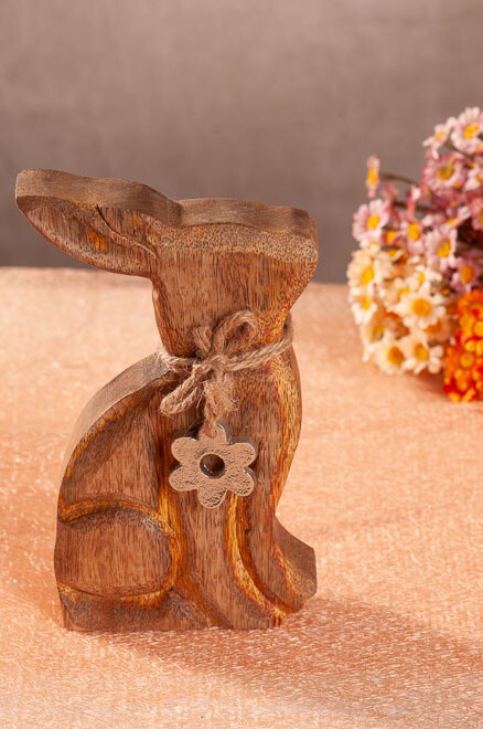 Dřevěný zajíc C 18 cm